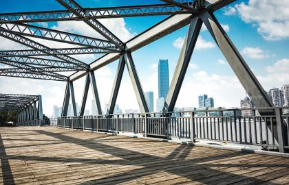 Located in Shanghai, one hundred years ago, the steel bridge